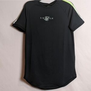 SikSilk Short Sleeve Legacy Fade Tech Workout Tee size Small